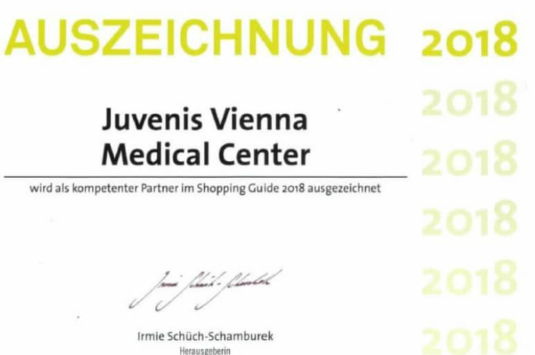 Auszeichnung Shopping Guide 2018 JUVENIS
