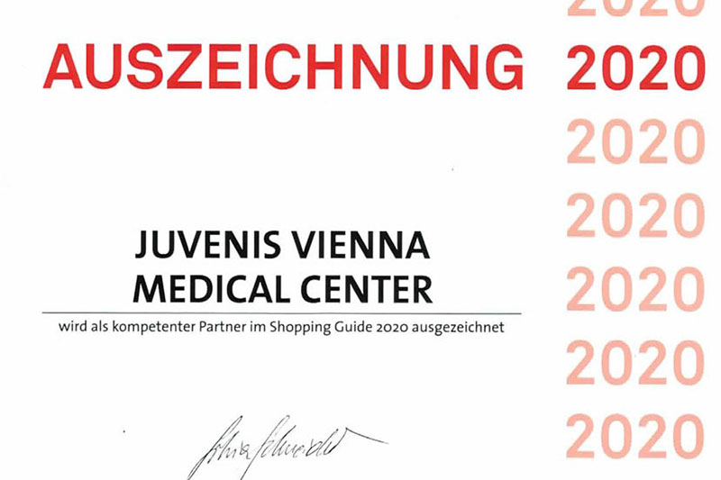 Shopping Guide 2020 Auszeichnung JUVENIS